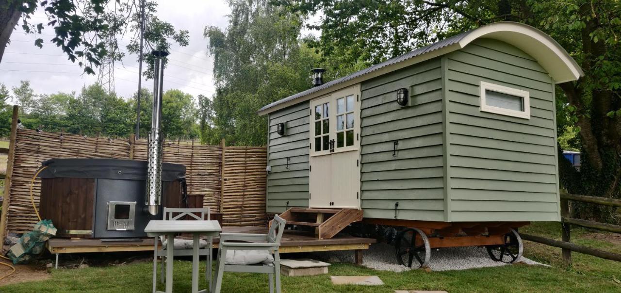 Romantic Shepherds Hut With Stunning Sunsets Hollingbourne Zewnętrze zdjęcie